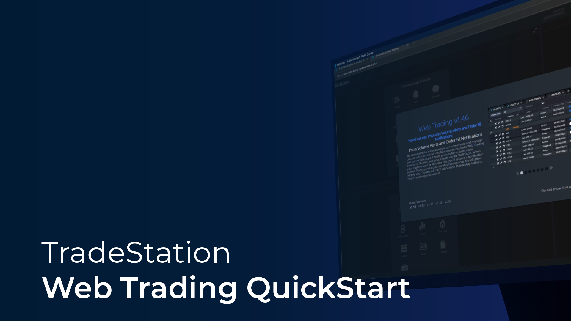 TradeStation Web Trading QuickStart
